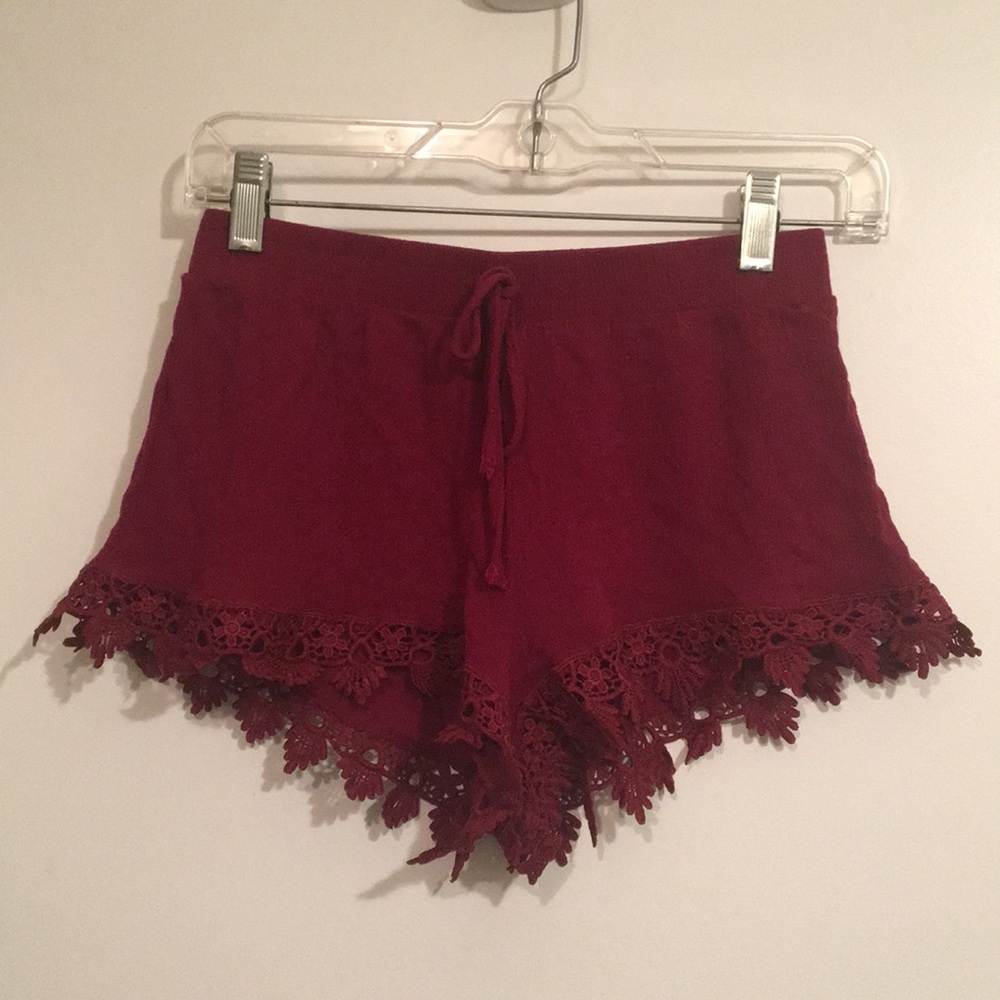 red shorts